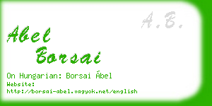 abel borsai business card